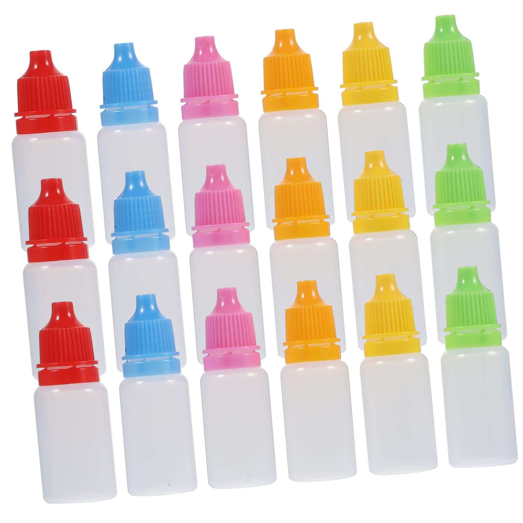 FOMIYES 10ml Liquid Dropper Bottle Set Screw-lid Bottle Travel Size Dropper for Home Pet Use Random Color