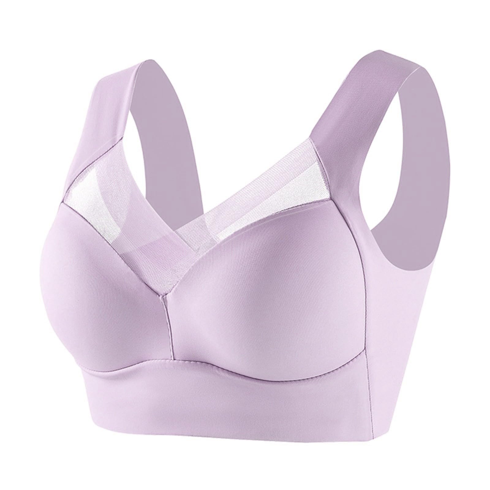 Zen Chic Bra - Seamless Powerful Push Up Wireless Bra Lift Full-Figure Posture Correcting Bra Ice Silk Anti Sagging Bra