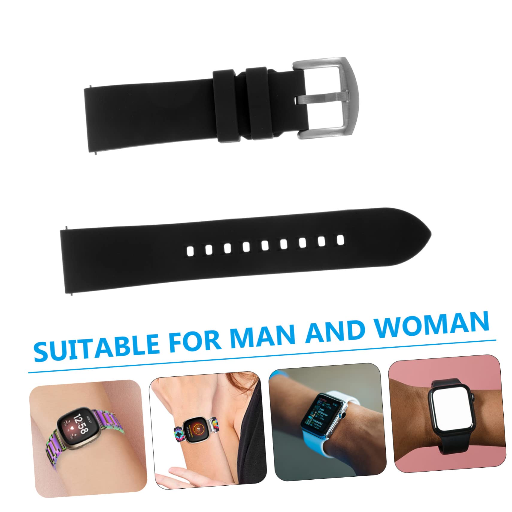 Gatuida 1 PC Cinghia Accessori Smartwatch Cinturino In Silicone Orologio Di Gomma Cinghia Di Vigilanza Del Silicone Fitnus Orologio Cinturino Di Ricambio Cinturini Per Smartwatch Gel Di