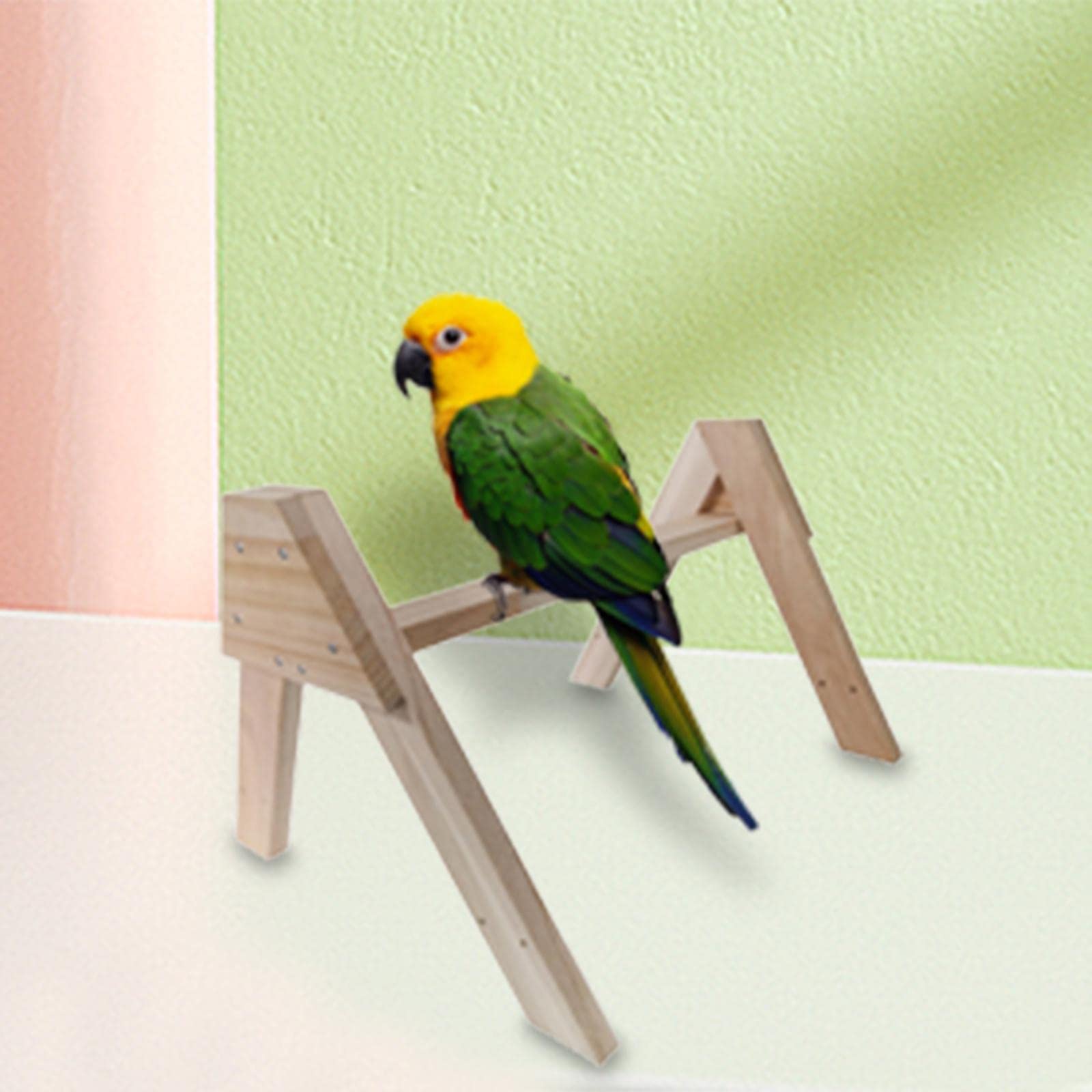 Gralara Hühnerstange Vogelstange Ständer Aus Holz Roosting Bar Spielzeug für Papageienküken