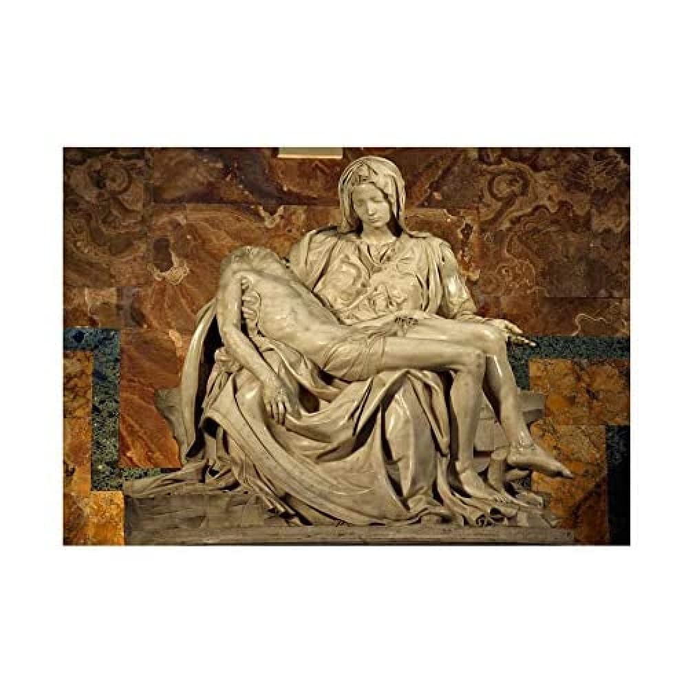 Wee Blue Coo Michelangelo Pieta 1499 Painting Frame Art Print Picture F12X524