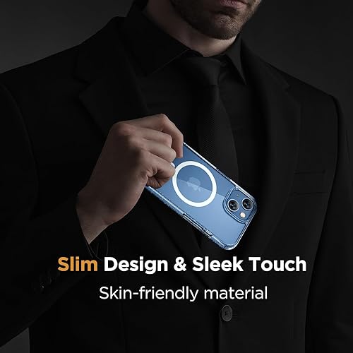 Miniatura 105 de Miracase - Funda magnética para iPhone 13 de 6.1 pulgadas (compatible con MagSafe) (con 2 protectores de pantalla), protección de grado militar