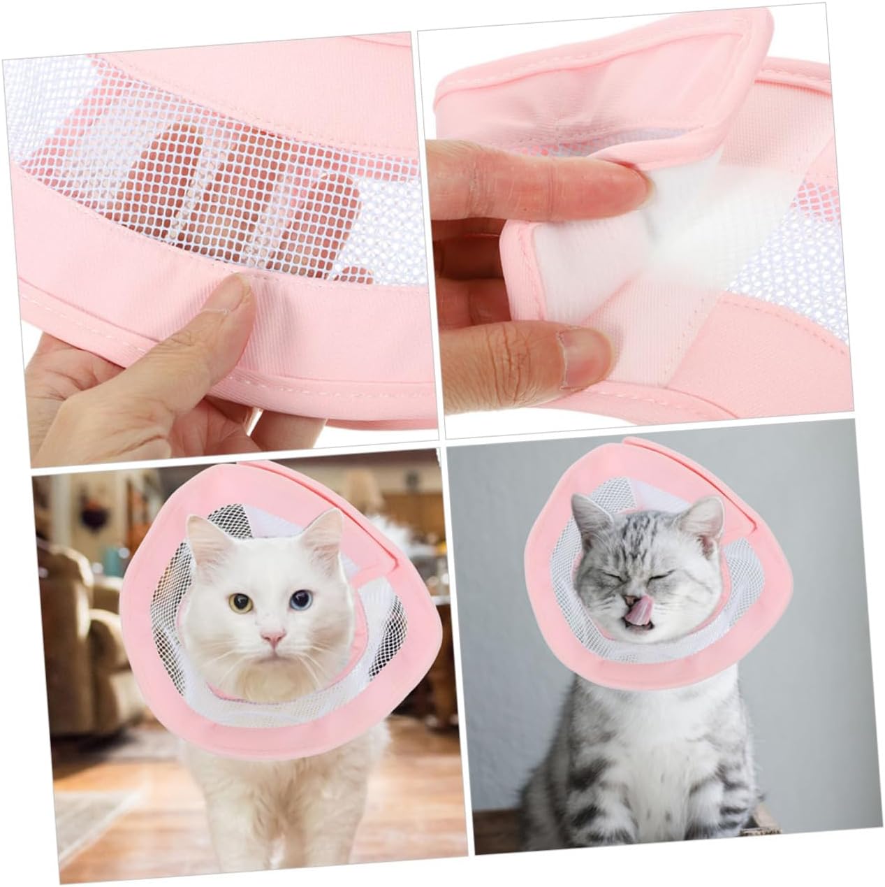 5pcs Soft Cat Cone Collar Pet Recovery Collar for Cats Dogs Licking Guard