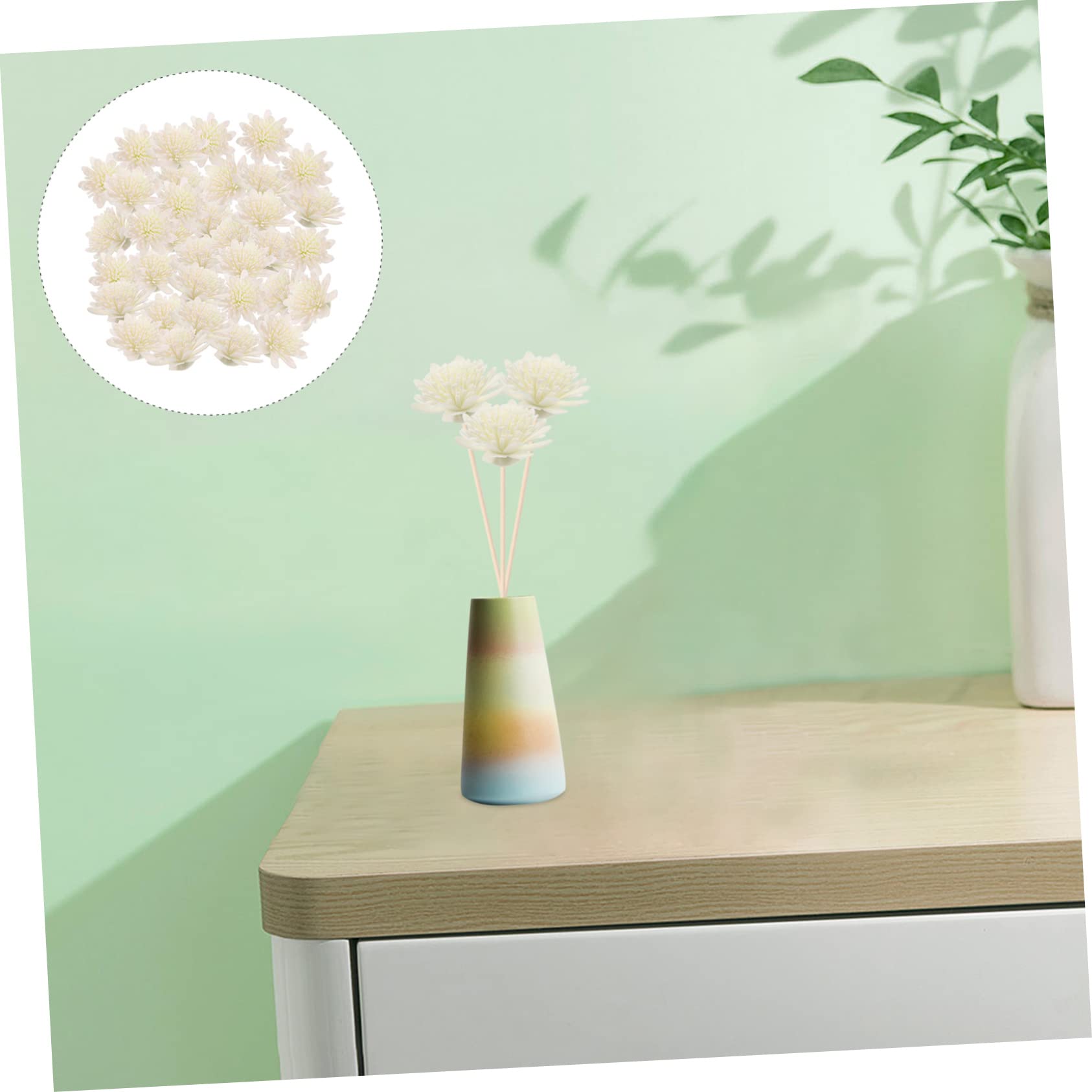 SHOWERORO 300piezas Flores Difusoras De PE para Aromaterapia Accesorios De Perfume y Decoración para