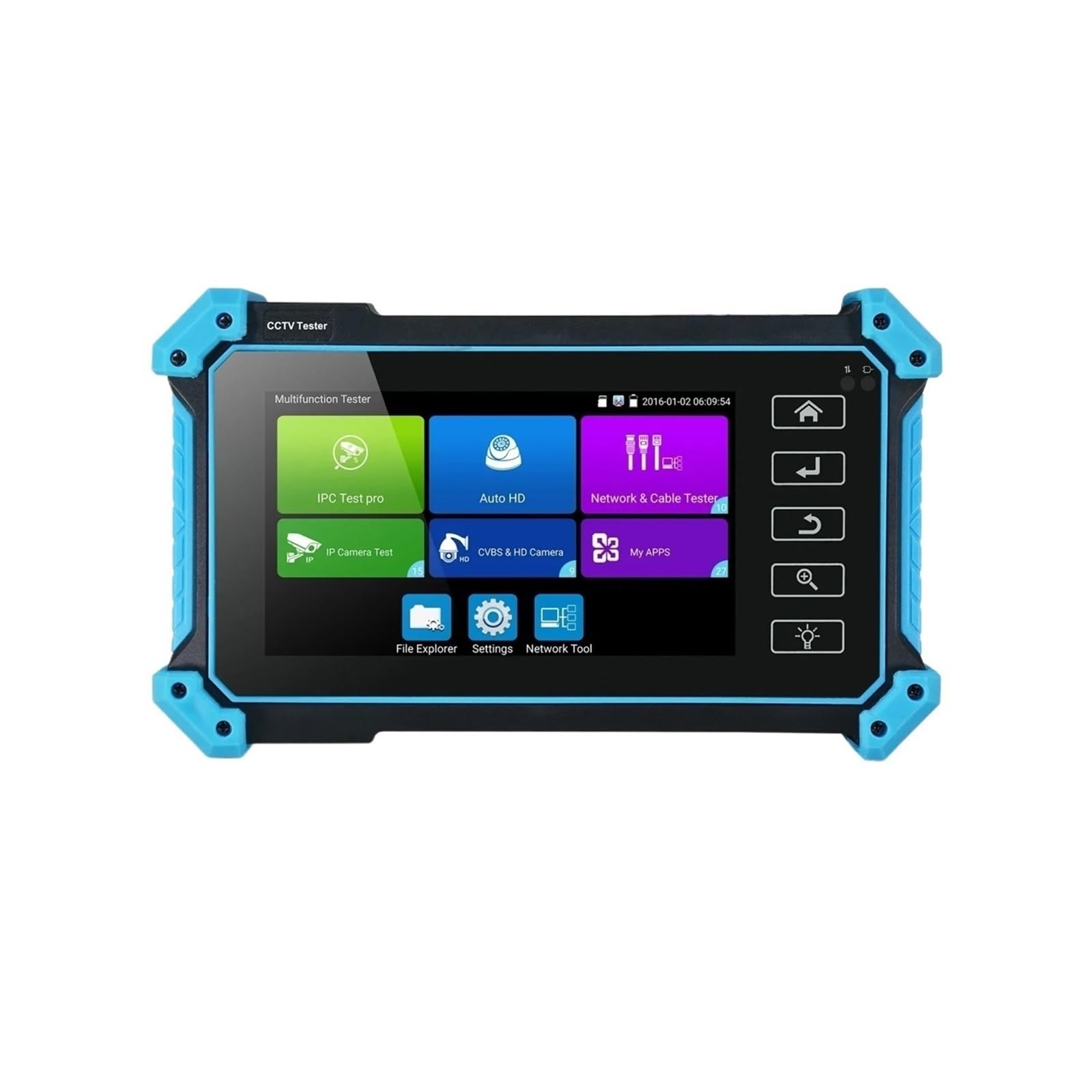 Tester CCTV, IPC-5200 Plus Full HD 8MP Cvi Tvi | Z Ahd Cvbs Monitor Kamera IP 5.4 cala IPS Ekran Dotykowy Sterowanie PTZ Tester CCTV do testowania kamer CCTV i IP.