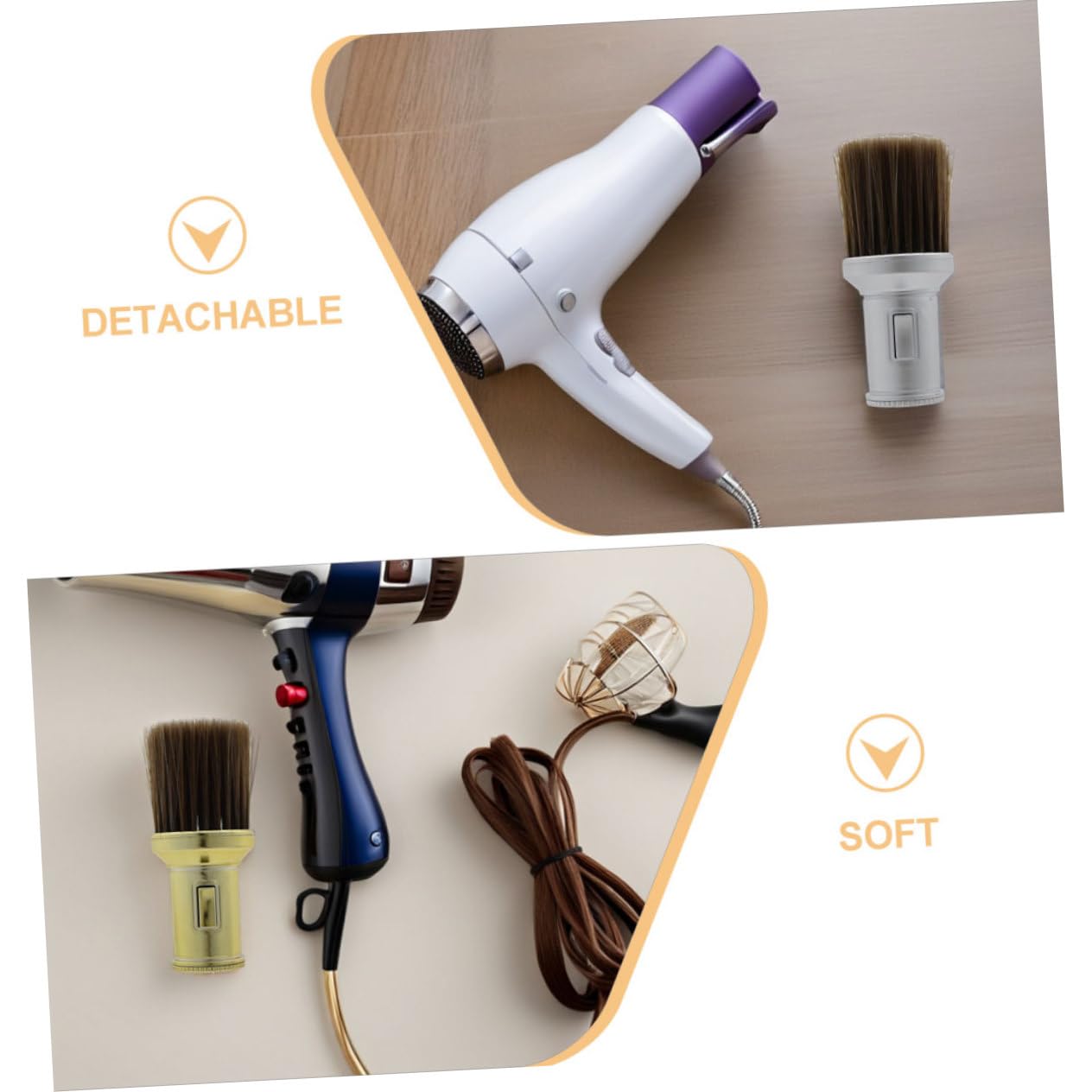 8 Stck. Neck Duster Haarbürste mit Kunststoffgriff Abnehmbare Friseurbürste für Haar und Gesichtsreinigung Vielseitiges Styling und Reinigungswerkzeug für Profi und