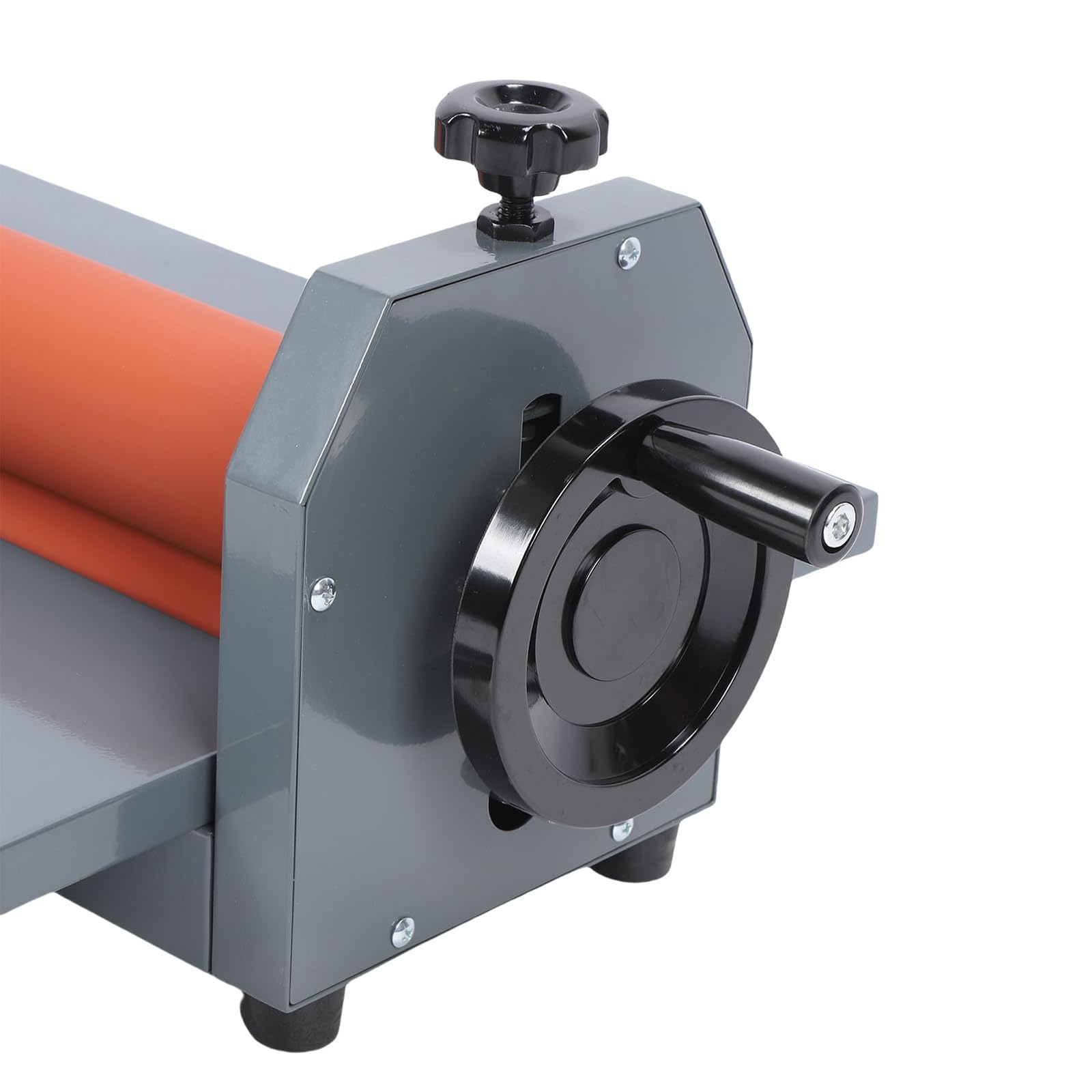 Manuelle Kaltlaminiermaschine, Handkurbel-Kaltlaminator, verstellbare Gummirollen, für Dokumentfoto-Poster, Buchcover, Kunstwerke, Malerei und Großformatdruck-Laminierung