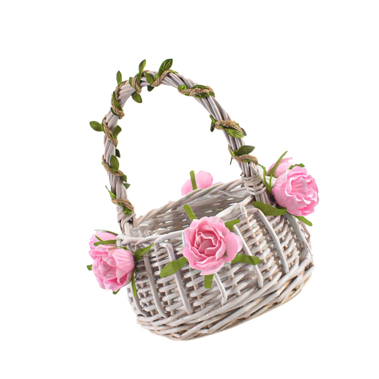 Zerodeko 3stücke Hochzeitsblumenkorb Aus Rattan Zarter Handgefertigter Blumenmädchenkorb Für Hochzeiten Kreative Streukörbchen Für Blumen Und Konfetti Elegantes Hochzeitszubehör b