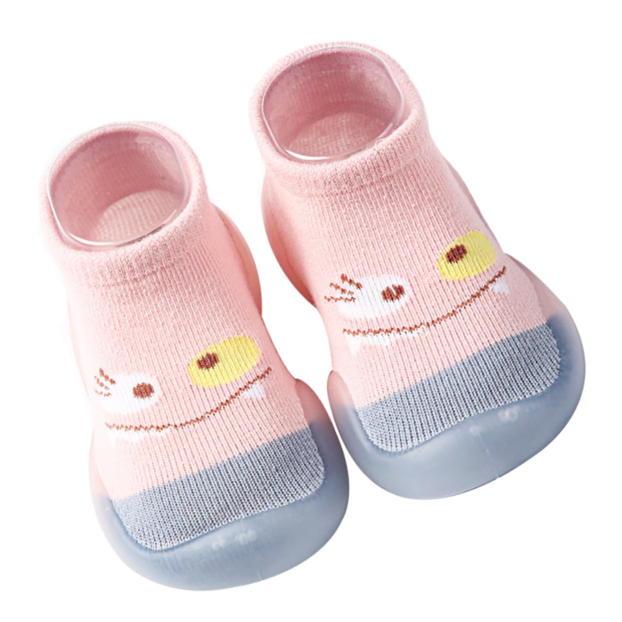 VALICLUD Infant Flooring Shoes 1 Pair Non-slip Baby Shoes Cotton Prewalker Adorable Cartoon Pattern for Baby's Comfort
