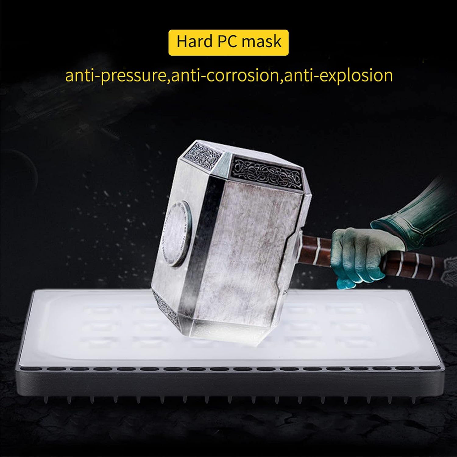100W LED Flood Light Outdoor - papsbox 10000lm LED Work Light Waterproof IP66 Floodlight Fixture 3000K Warm White Super Bright Security Light for Garden Yard Garage NO Plug