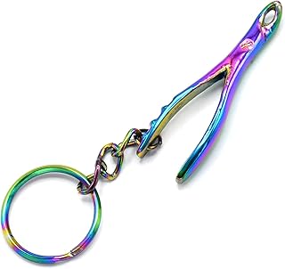 AAProTools Miniature Multi Titanium Rainbow Extracting Forceps Dental Surgical Instruments Keychain