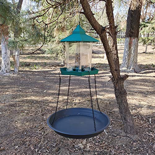 Bird Seed Catcher Tray Platform Feeder Hanging Tray Outdoors Backyard Garden (12 3/4") - Thumbnail 2