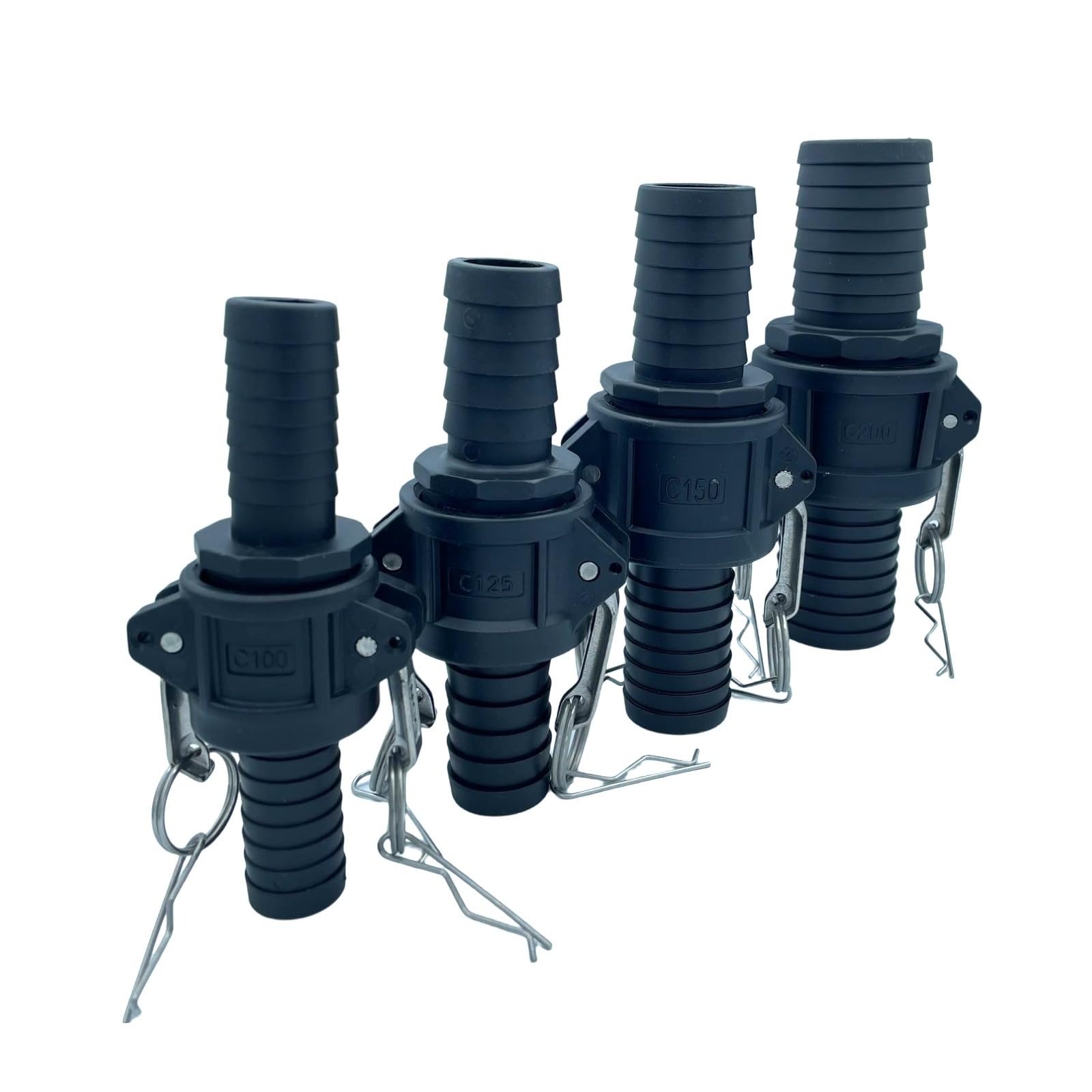 Kamlock Schnellkupplung Set – 1 bis 2 Zoll (C100–C200) – PP Camlock Schlauchverbinder mit Hebelverschluss – für Industrie, Landwirtschaft, Bau & Gewerbe (1 1/4" / 32mm / C125)