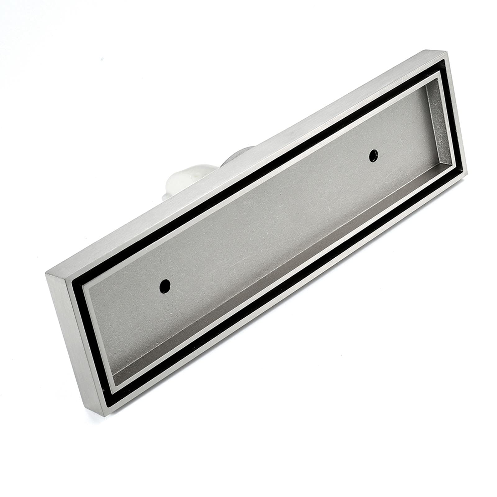 Desagüe Lineal para Ducha, Drenaje de Ducha Lineal 12 Pulgadas con Cubierta inserción Plana y azulejo 2 en 1, Drenaje Piso Rectangular latón, baño