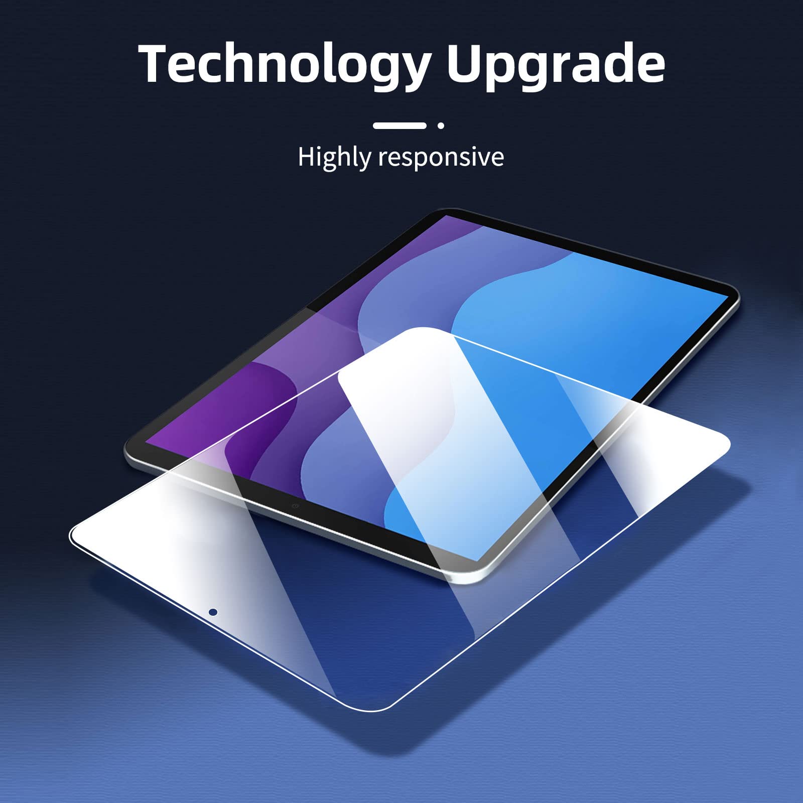 NEW'C Pellicola Protettiva per Lenovo Tab M10 HD 2ª generazione 10,1 Pollici Vetro Temperato 9H 0,33mm