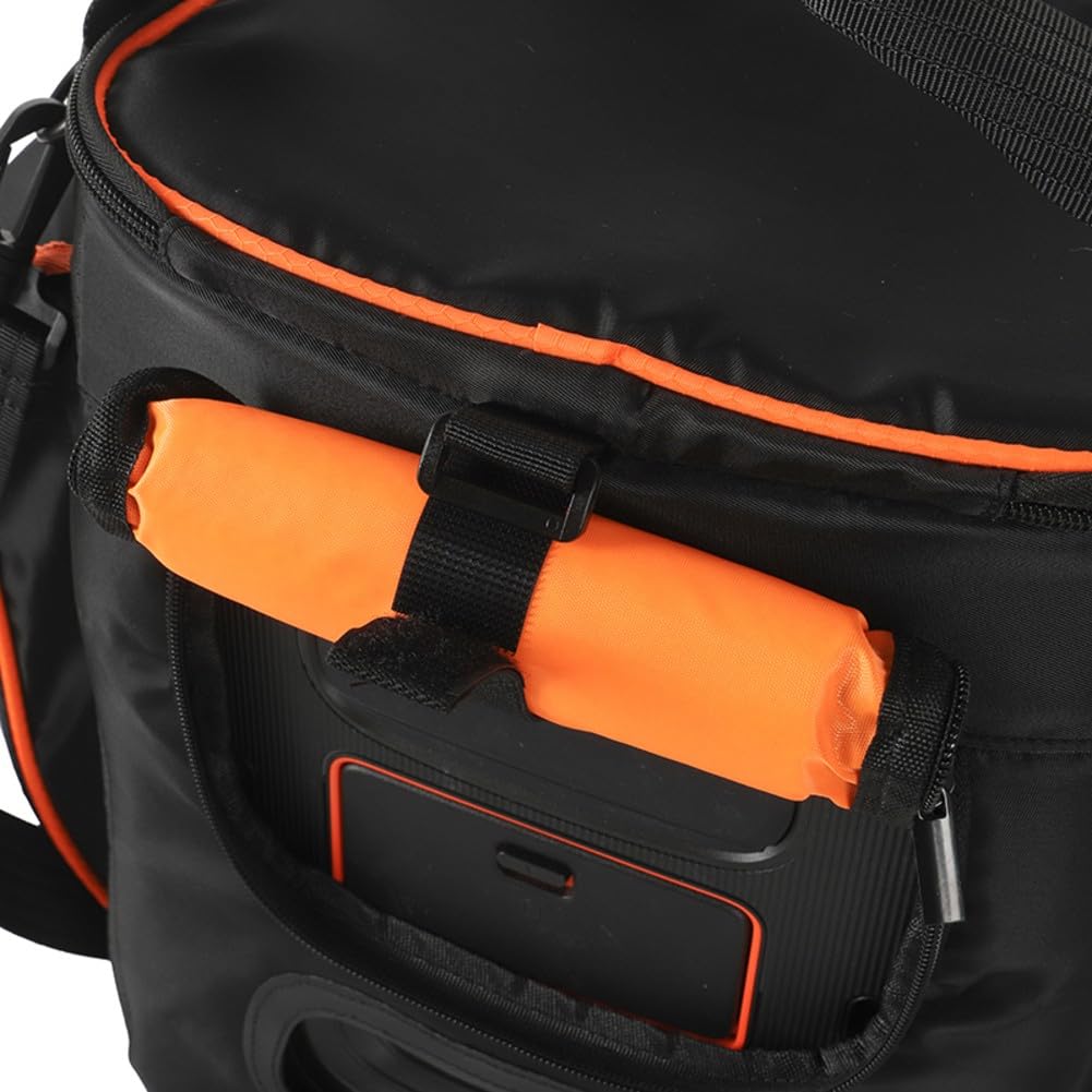 Hartschalen-Tragetasche für JBL für Partybox für Encore 2, Polyester-Aufbewahrungstasche mit Griffen für Lautsprecher, Mikrofon und Zubehör, Reise-Schutzhülle, 28,5 x 29 x 36 cm, Schwarz