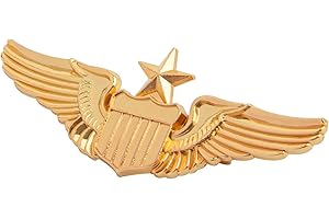 Premium Gold Wing Pilot Badge Metal Label Pin