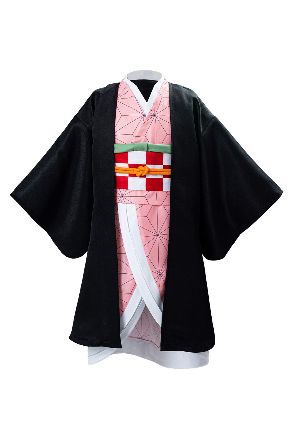 Newhuikids Agatsuma Zenitsu Outfits Cloak Cape Kimono Coat Costume