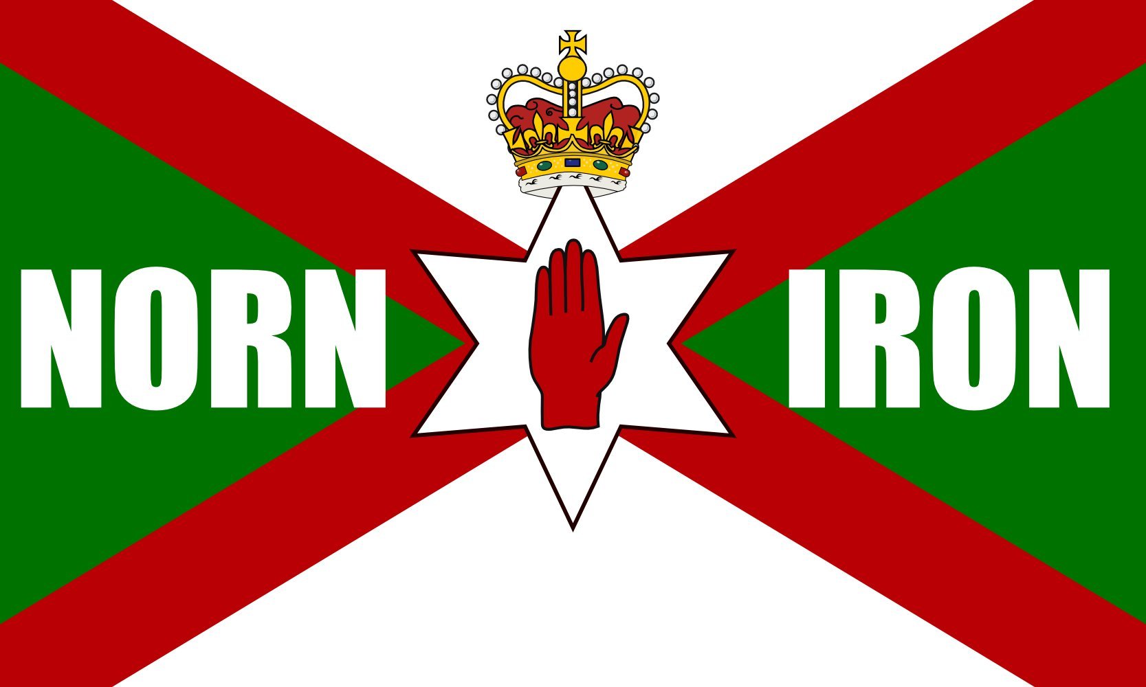 Drapeau Norn Iron football 1.35m² pour vibrer au stade ou au salon