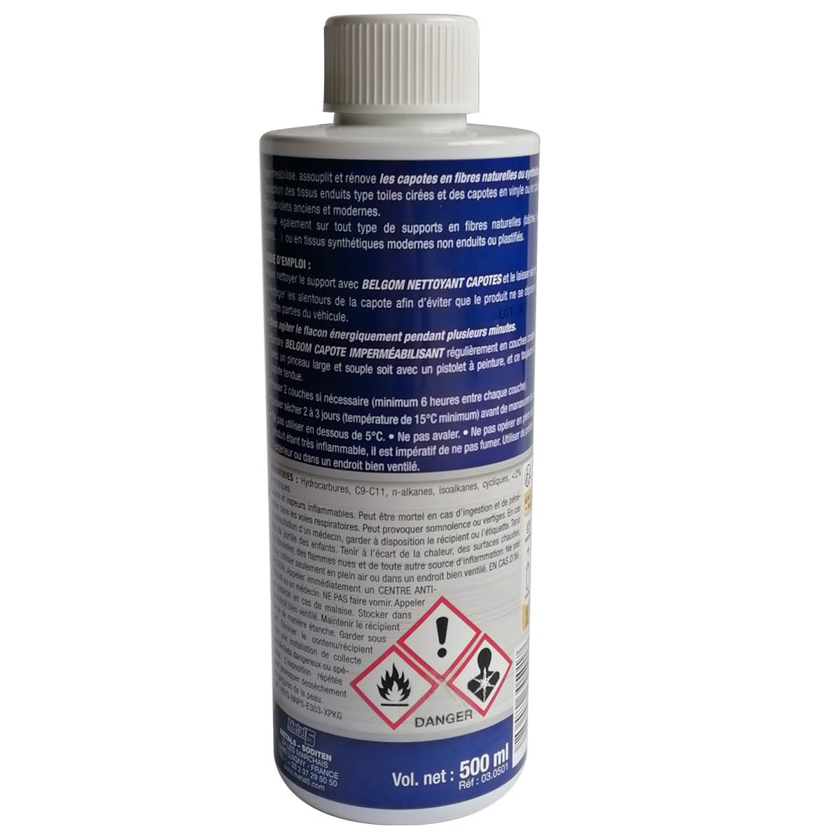 Générique - PROMO 2 X NETTOYANT RENOVATEUR DE CAPOTES BELGOM 500ML INCOLORE IMPERMEABILISANT