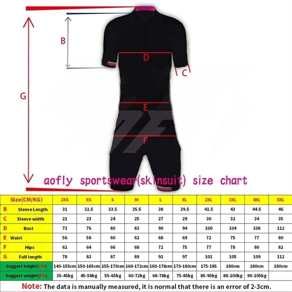 Vestito da ciclismo da donna Manica lunga Cycling Coversuit Tuta Triathlon Bicycle Jersey Bike Riding Mtb. Sportwear skinsuit. (Color : 1, Size : Large)