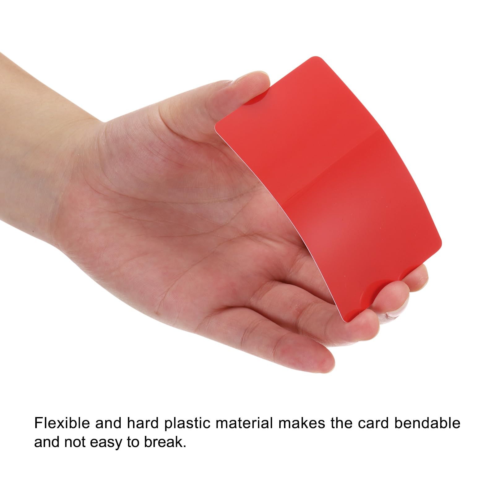QUARKZMAN 30 Pezzi Carte PVC Vuote Colore, CR80 30 Mil Carte Plastiche Vuote Per Tesserini ID Impermeabili Per Badge ID, Di Credito, Targhette Identificative, Stampante, Rosso