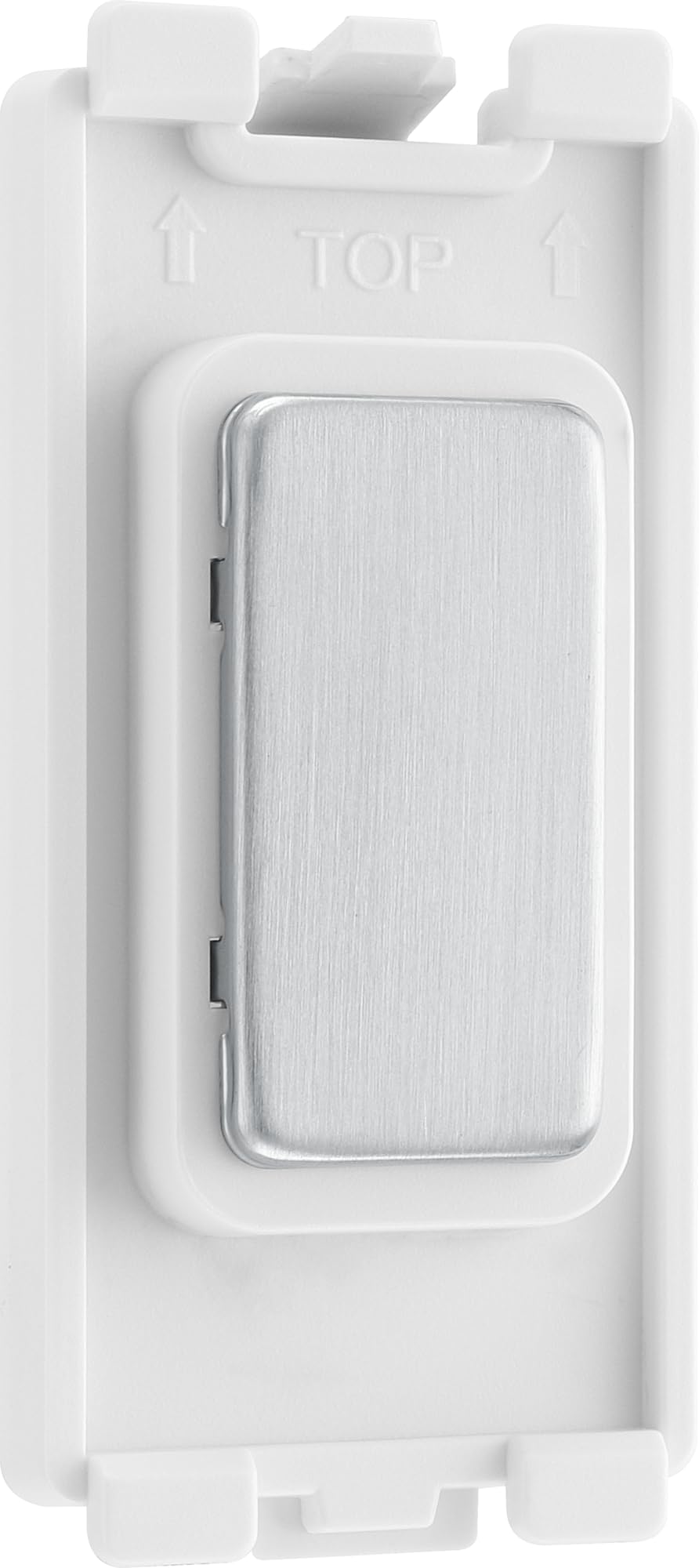BG RBSBLNK Brushed Steel Grid Blank Switch