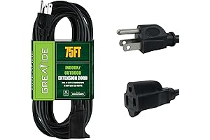 75 Ft Outdoor Extension Cord for Christmas Decorations