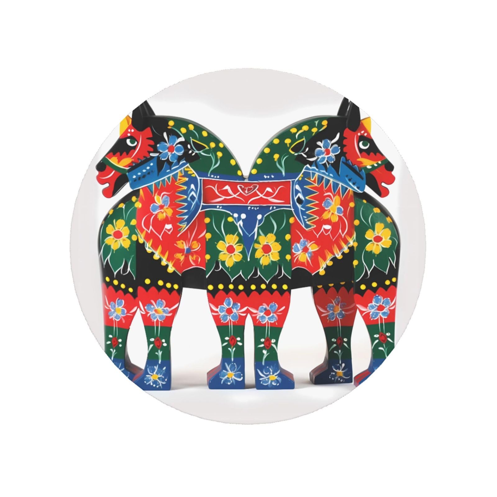 Runner Swedish Dala Horse Folk Fridge Magnets Cute Strong Refrigerator Magnets Fun Magnet for Locker Office Whiteboard Decor, Door Magnets Decorative Magnetic Stickers for Home Decor