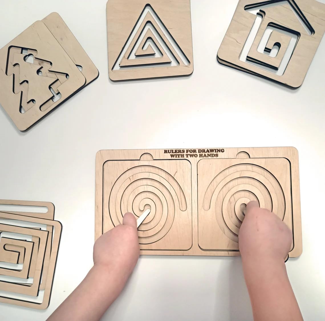 Curious Button Montessori Material Wooden tracing Board, Writing Skills Stencil Set, Preschool Educational Toy Learning to Write Lines & Shapes|Wooden Montessori Educational Kids Developing rulers (B0D6KB6DLQ) Amazon Price History, Amazon Price Tracker