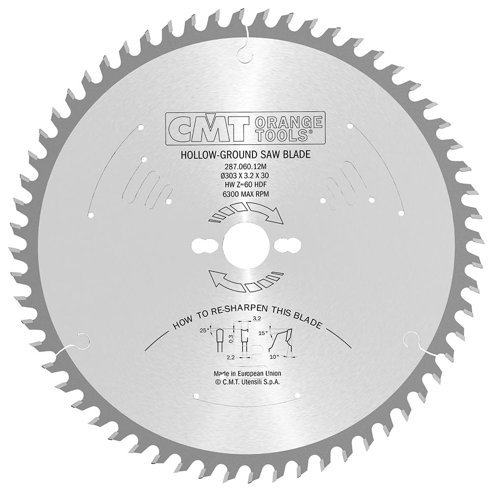 CMT Orange Tools 287.034.06H - Sierra circular diente concavo 160x2.6/1.8x00 z 34