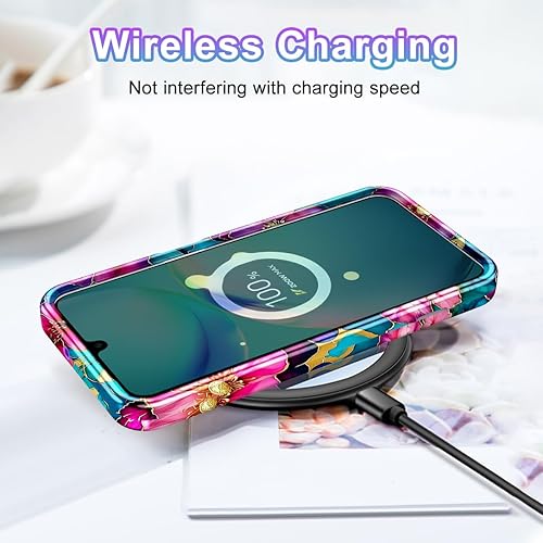 Miniatura 7 de Btscase Funda compatible con Samsung Galaxy A16 5G Case de 6.7 pulgadas, elegante patrón 3 en 1, resistente cuerpo completo, a prueba de golpes, PC