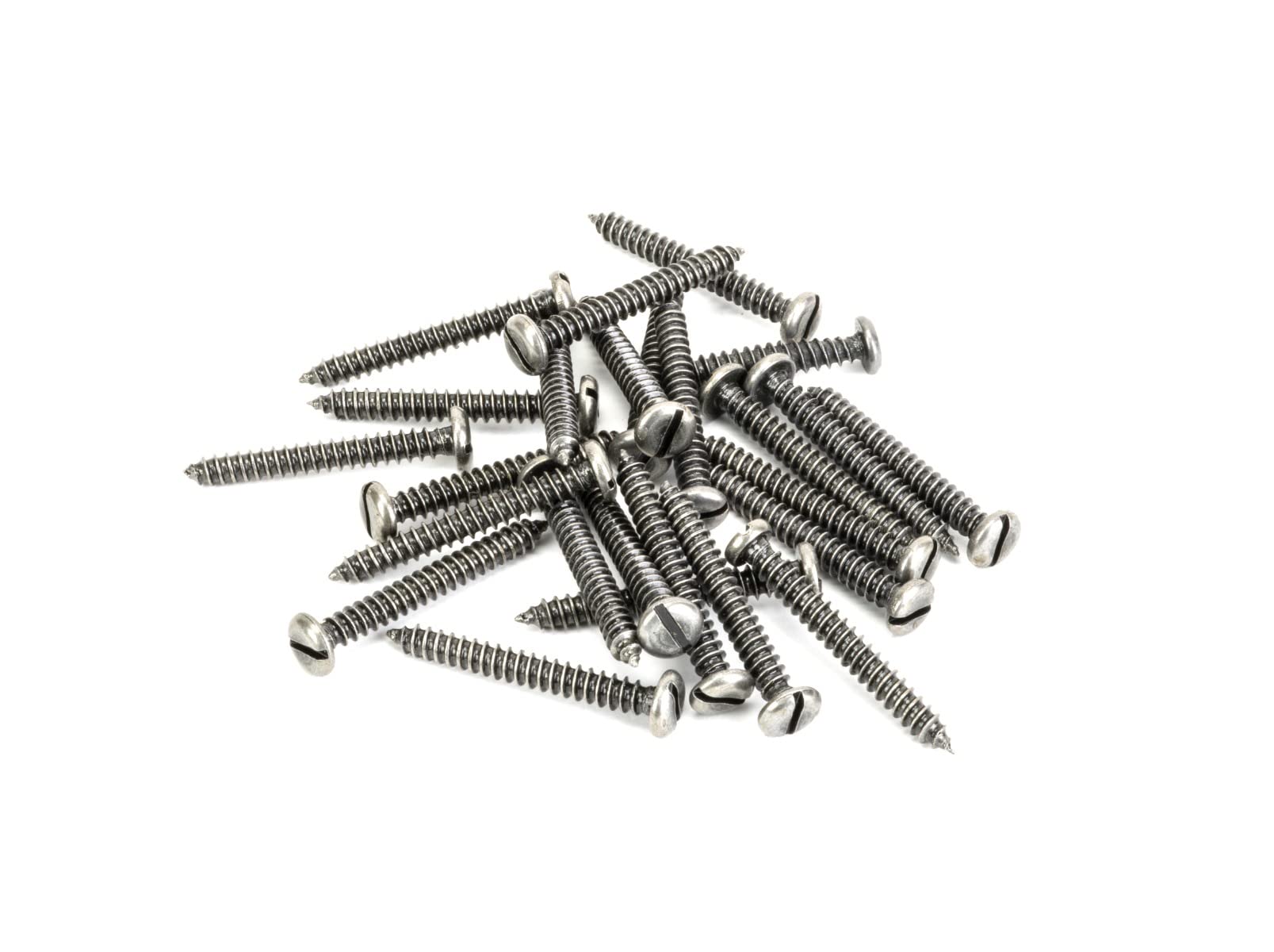 From The Anvil Pewter Patina Pewter 10X1½" Round Head Screws (25)