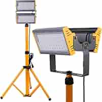 [2台]LED投光器三脚スタンド付き ライト 屋外 作業灯 三面発光広角210度 Amazon.co.jp: LED三脚投光器 ワークライト 50w*2 160°広角照明
