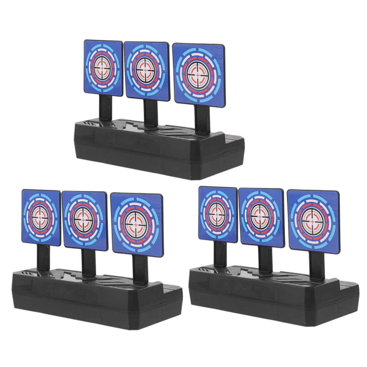 GALPADA 3pcs Target Targets Stand Adjustable Resetting Reusable Sport Practice Game Board Competition Training Professional Training Use Practice Plaything Rebounding Plastic Pp