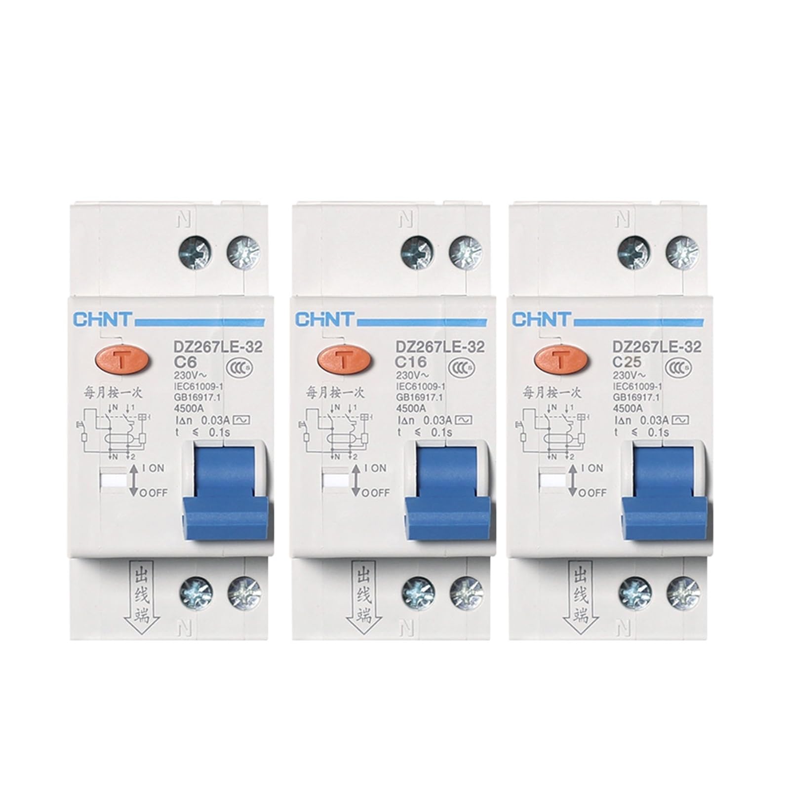 Disjoncteur différentiel DZ267LE-32 DPNL 1P+N 16A protège votre tableau électrique