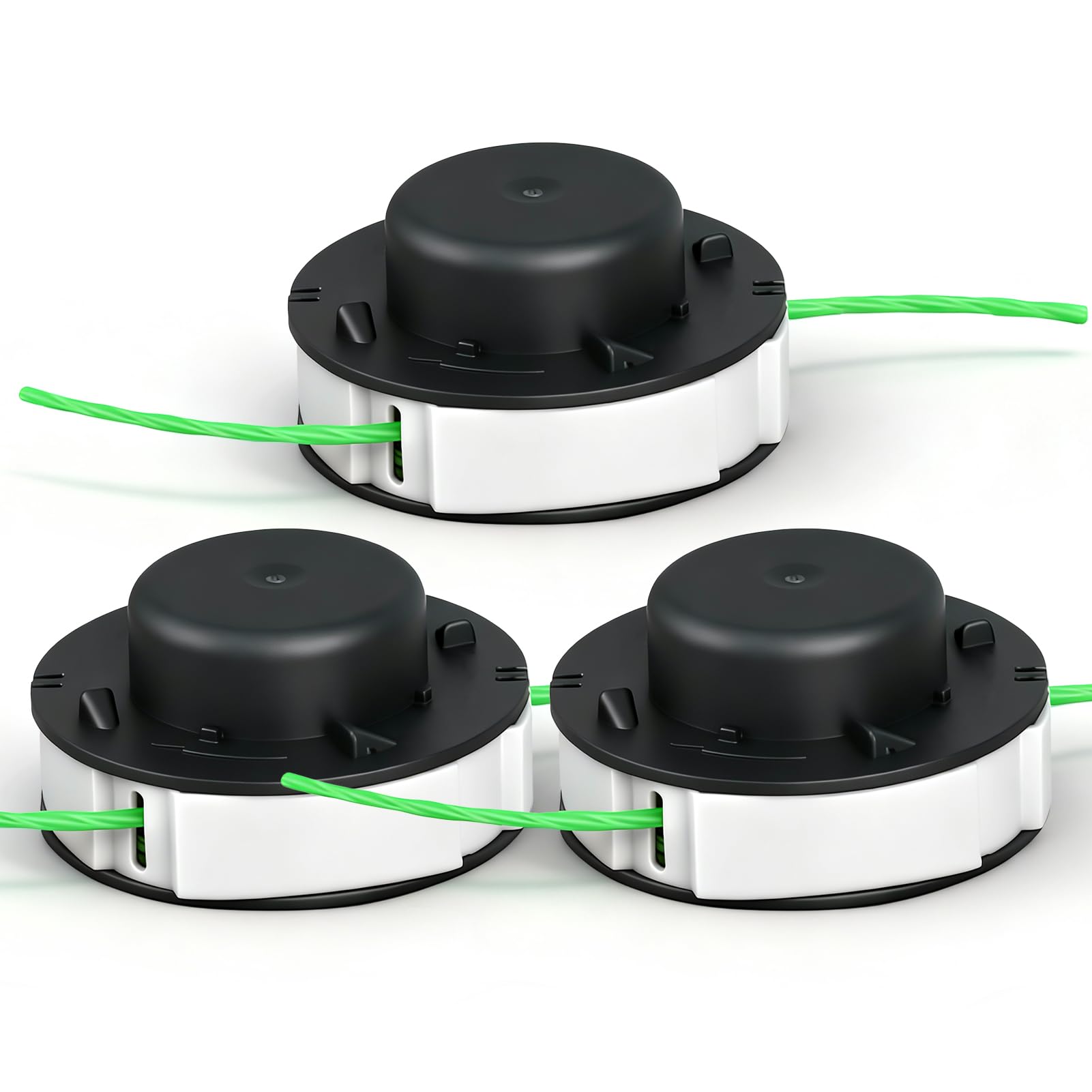Chuancheng Paquete de 3 bobinas de repuesto para desbrozadora Stihl Fsa 56 C2-2 | Cabezales de cuerda para Stihl Autocut 2-2 piezas de accesorios, línea de carrete doble de 16 pies 0.08 pulgadas