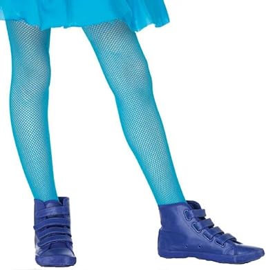 teal fishnet tights