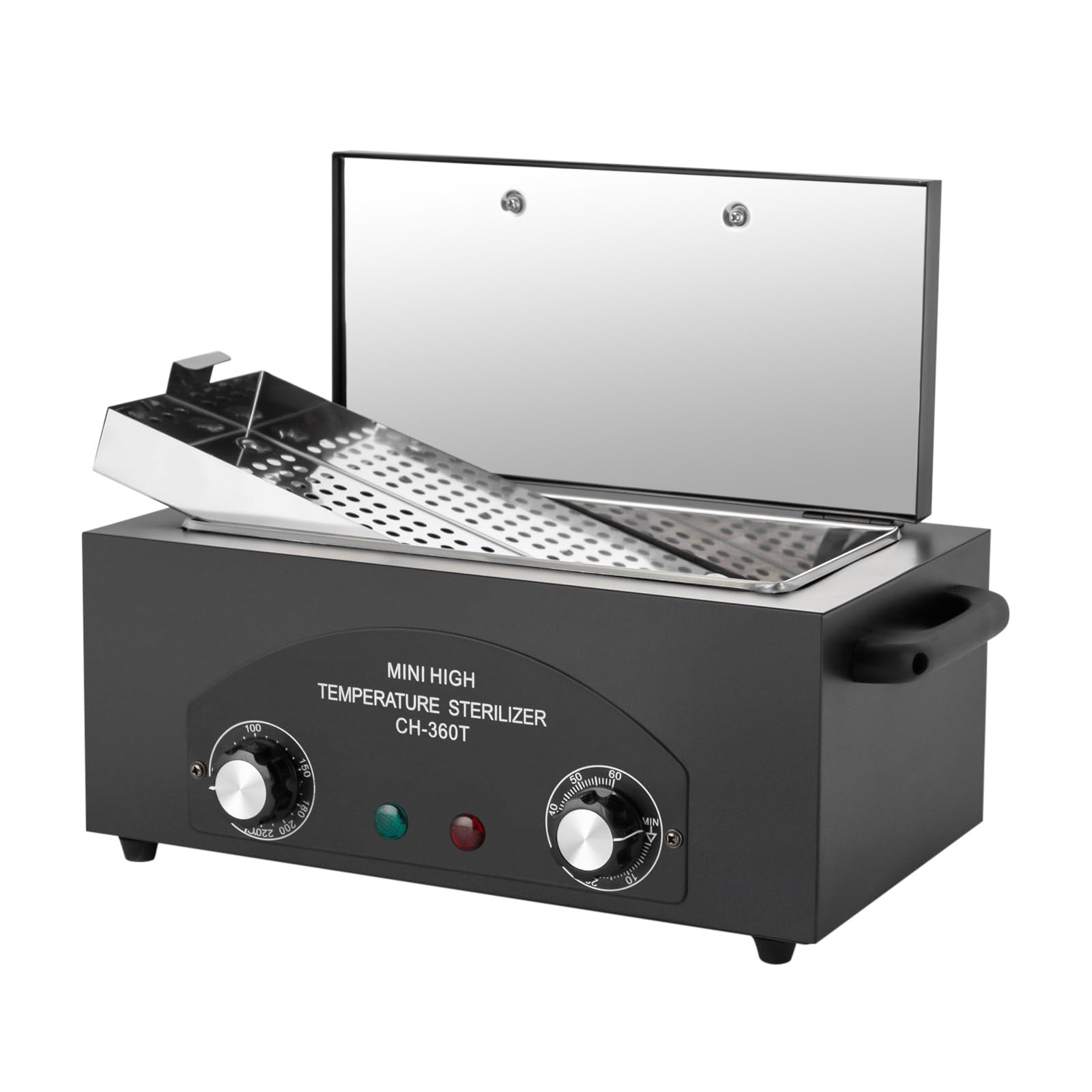 300W Sterilisateur Materiel Onglerie Stérilisateur à Haute Température Armoire de Stérilisateur Haute Température Minuterie avec Voyant et Bouton,Idéal pour Restaurant, Cuisine, Salon