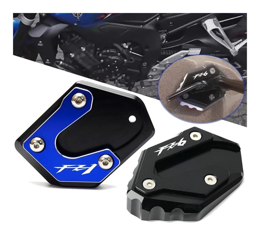Cavalletti Laterale Estensione Per YA&MAHA FZ1 FZ 1 2006-2015 FZ6 FZ6R FZ6-S2 2004-2009 Accessori Moto Cavalletto In Alluminio Piede Cavalletto Laterale Pad di Estensione