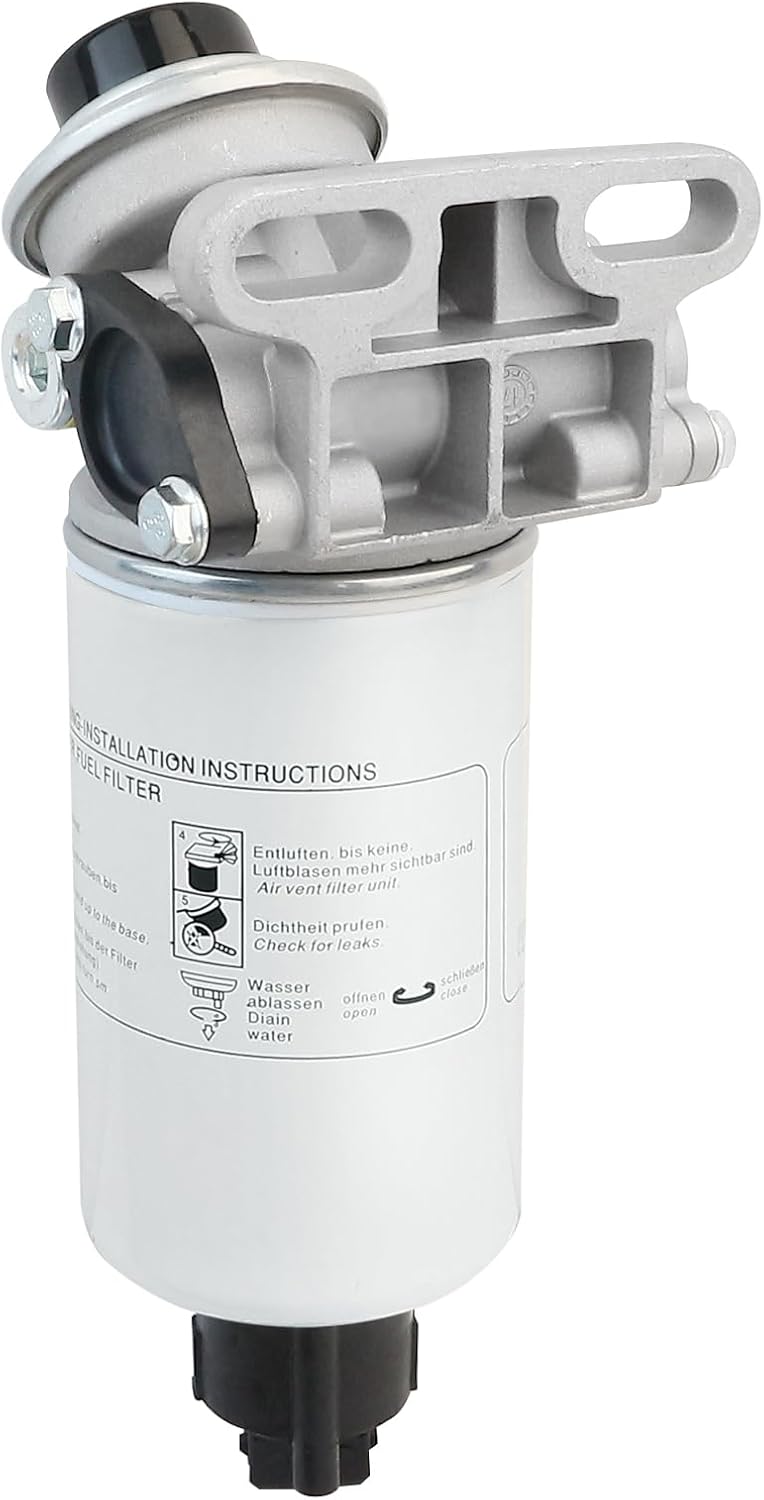 1J430-43880 Fuel Water Separator Assembly Compatible with Kubota V1505 V2403 V2607 V3307 V3800 D1803 Replace 1J430-43350 1J430-4306
