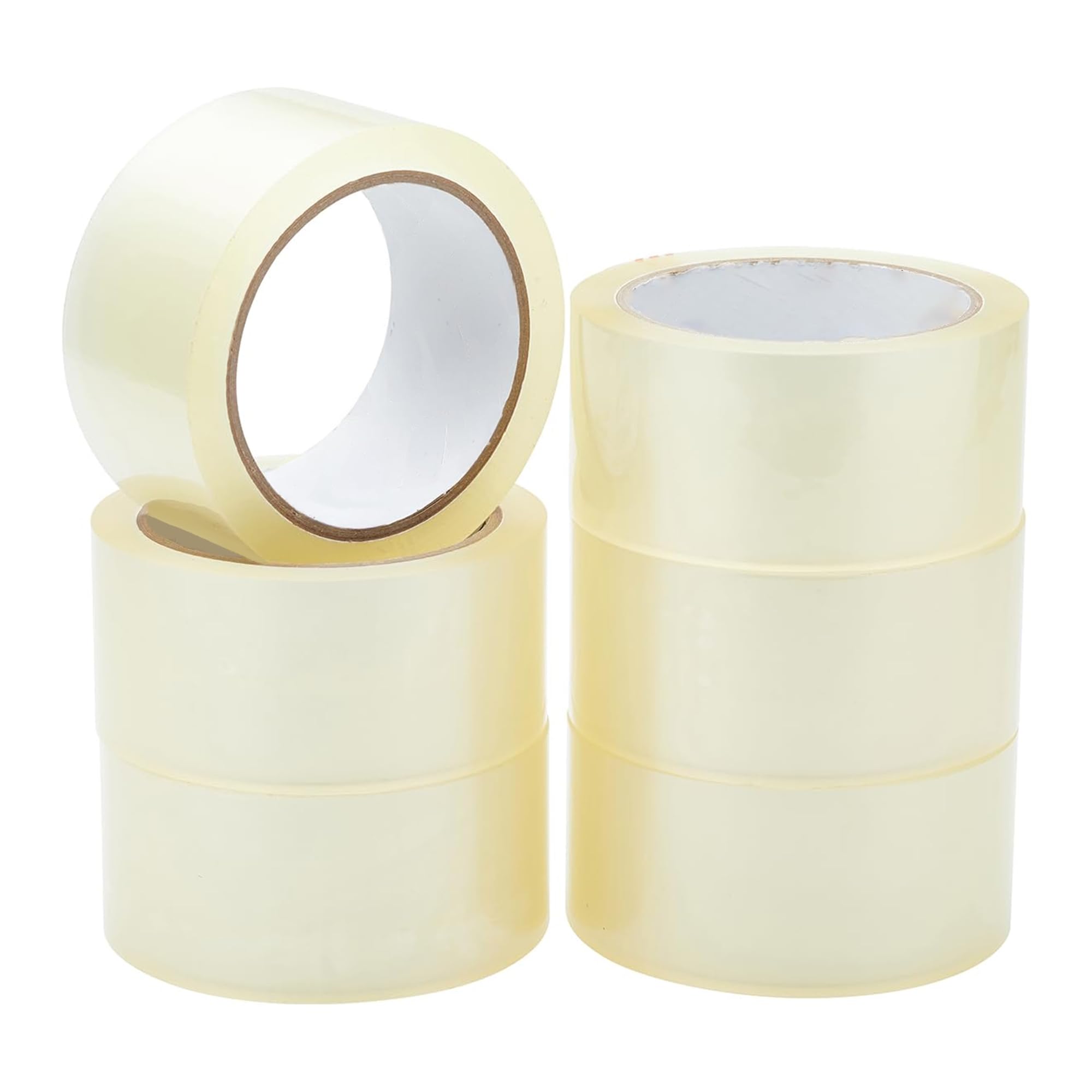 Venuscello® 6 x Parcel Packaging Tape Clear General Purpose 48 mm x 66 m Strong Packing for sealing Boxes, Packaging Cartons & Boxes