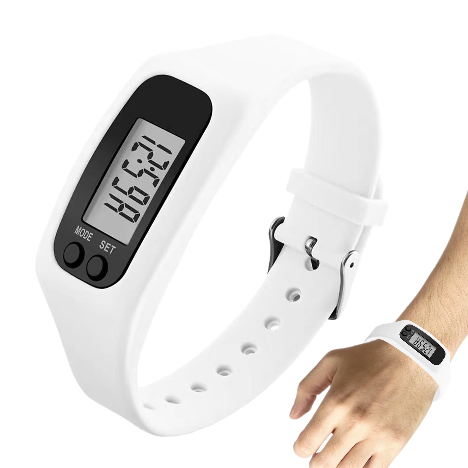 Pedometer Watch - Bracelet No Phone No App Required | Calorie Counter Step Pedometer Watch,for Walking Running Jogging Hiking Workouts Gym Travel Commute Park Weekend Men Women