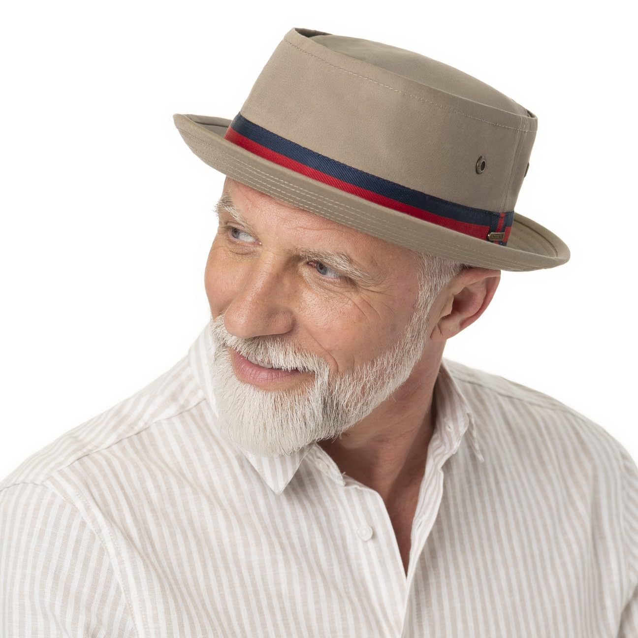 Stetson Classic Band Sombrero Pork pie Tela Proteccion UV 40 Hombre Primavera Verano