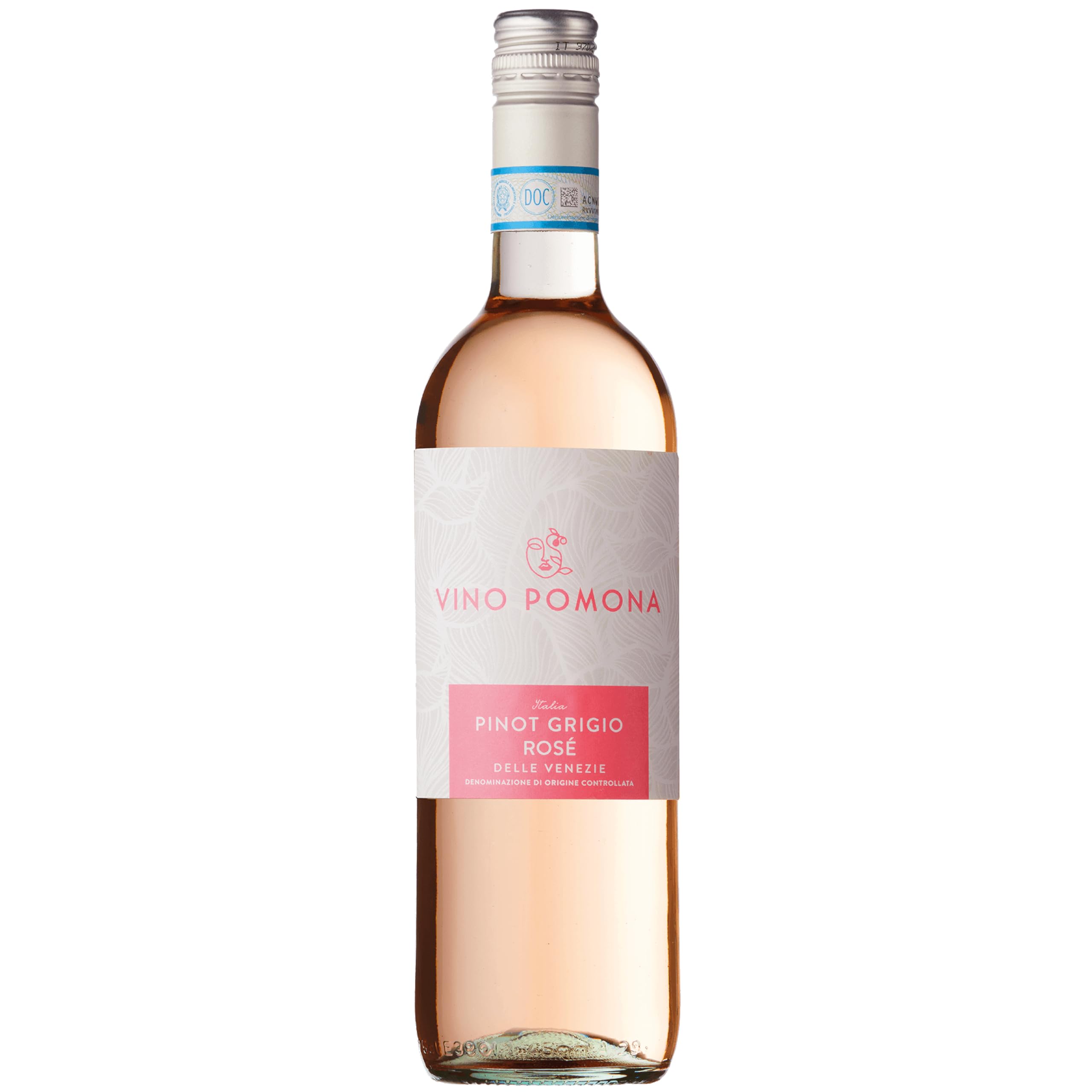 Vino Pomona Pinot Grigio Rosé DOC Delle Venezie, Veneto Italy 75cl, 11% ABV – Unoaked, Fresh Red-Berry Character, Great for Aperitif, Seafood & Salads
