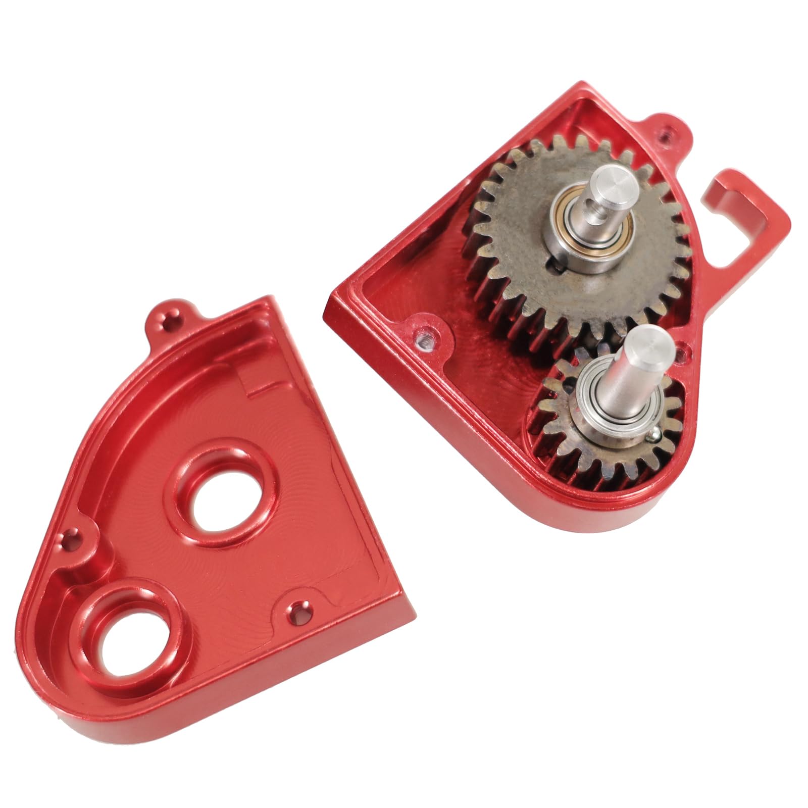 Medium Wave Box Assembly Metal for Mn128 Model Mn86 G500 Upgrade Parts Remote Control Rc Crawler Car Accessories 1/12 Scale Toys(Red)