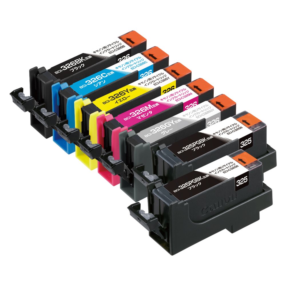 新品未開封4箱　Canon BCI-326+325/6MP互換 エコリカ Amazon.co.jp: エコリカ キヤノン BCI-326+325/6MP対応リサイクル