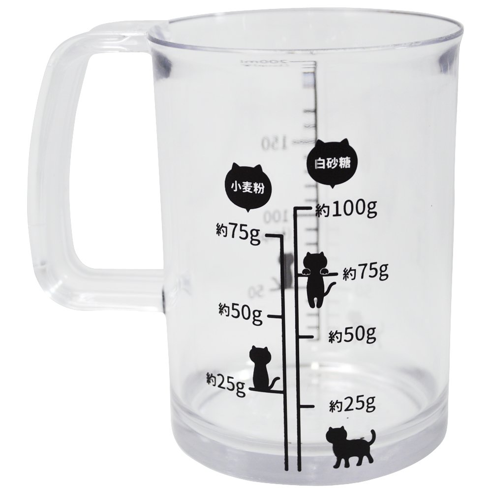 Amazon｜貝印 KAI ねこの計量カップ Nyammy 200ml 日本製 DH2726｜計量