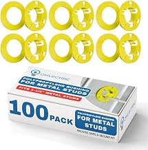 OHLECTRIC 100 Pack - Polypropylene Bushing for Metal Studs with 2x4 Inches - Protects Wire Insulation from Abrasion - Allows Smooth Wire Pulling - Grommet Protector