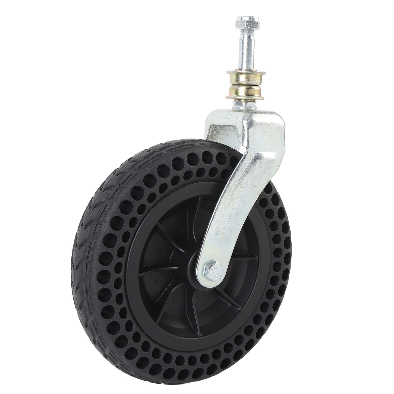 Roue de Poussette de Chariot Universelle de capacité de Charge de 8 Pouces 75 Kg, de Remplacement en Caoutchouc Solide Antidérapante avec Installation Facile, pour Chariot de bébé,